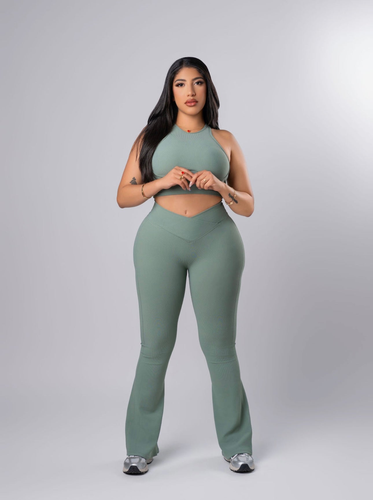 GREEN TWO PIECE