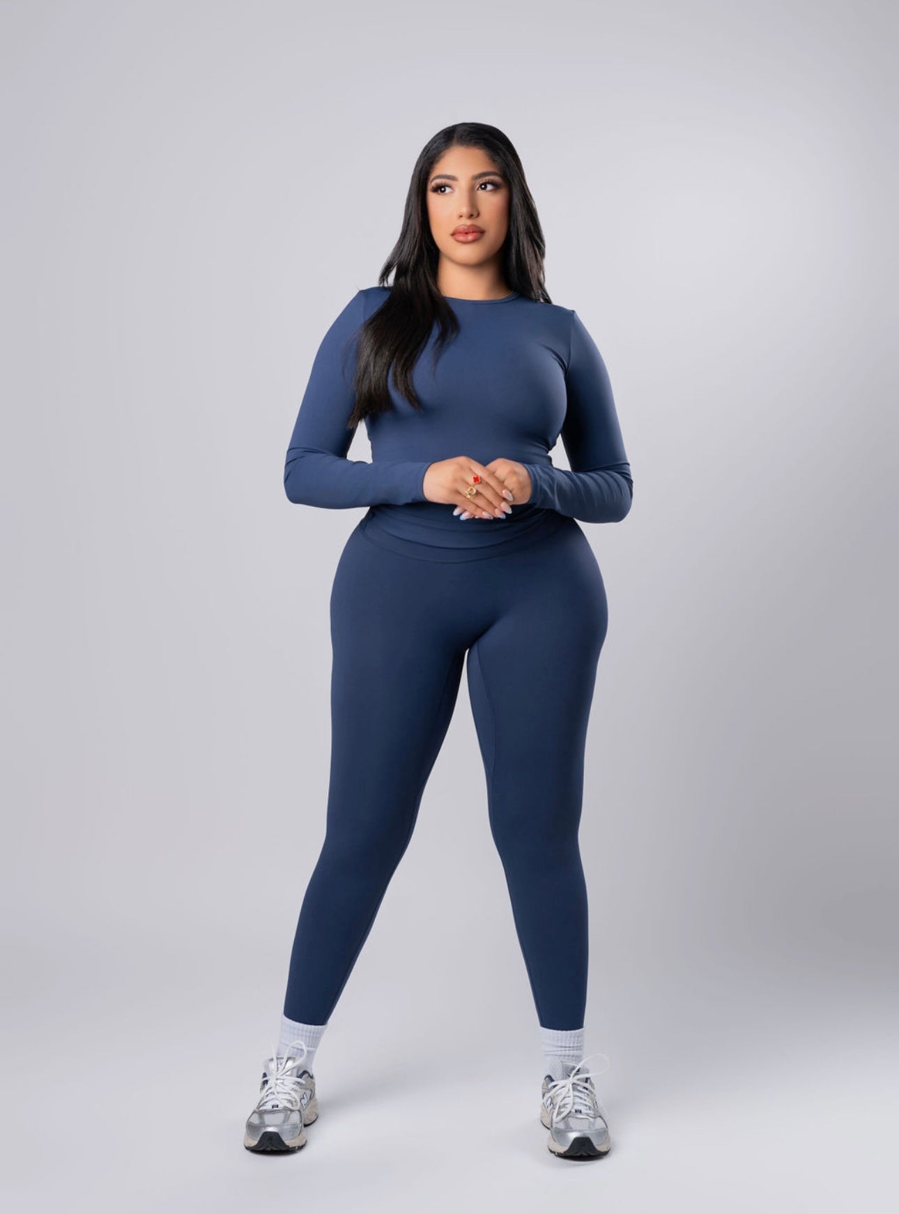 NAVY BLUE LONG SLEEVE SET